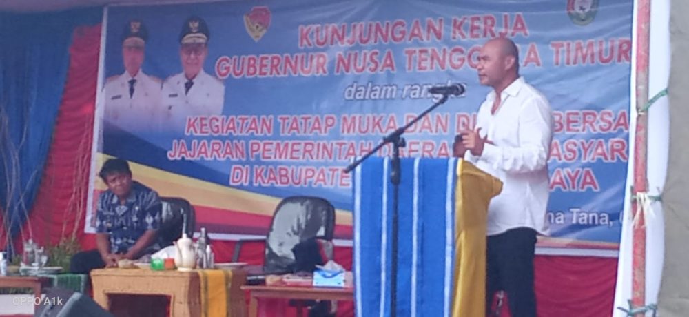 Kunker Gubernur NTT VBL;Tidak Bisa Membangun Daerah Dengan Anggaran Terbatas Apalagi SBD Yang Memiliki Kekayaan Alam Luar Biasa.