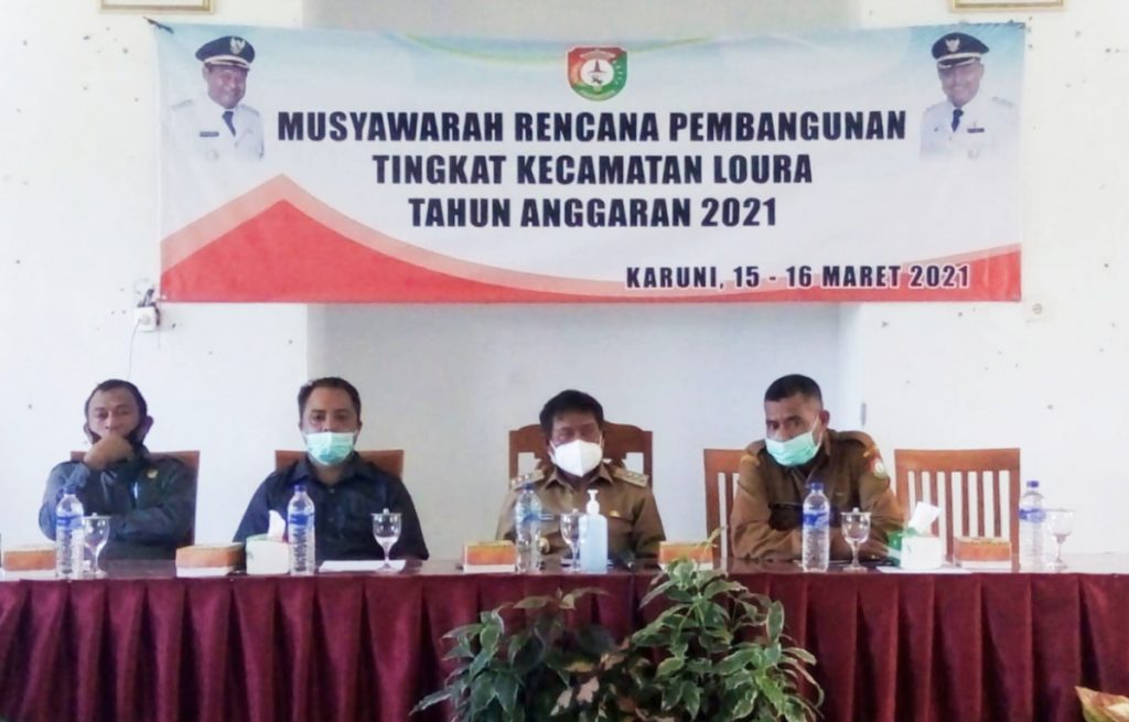 Kegiatan Musrenbang Tingkat Kecamatan Loura Tahun Anggaran 2021.