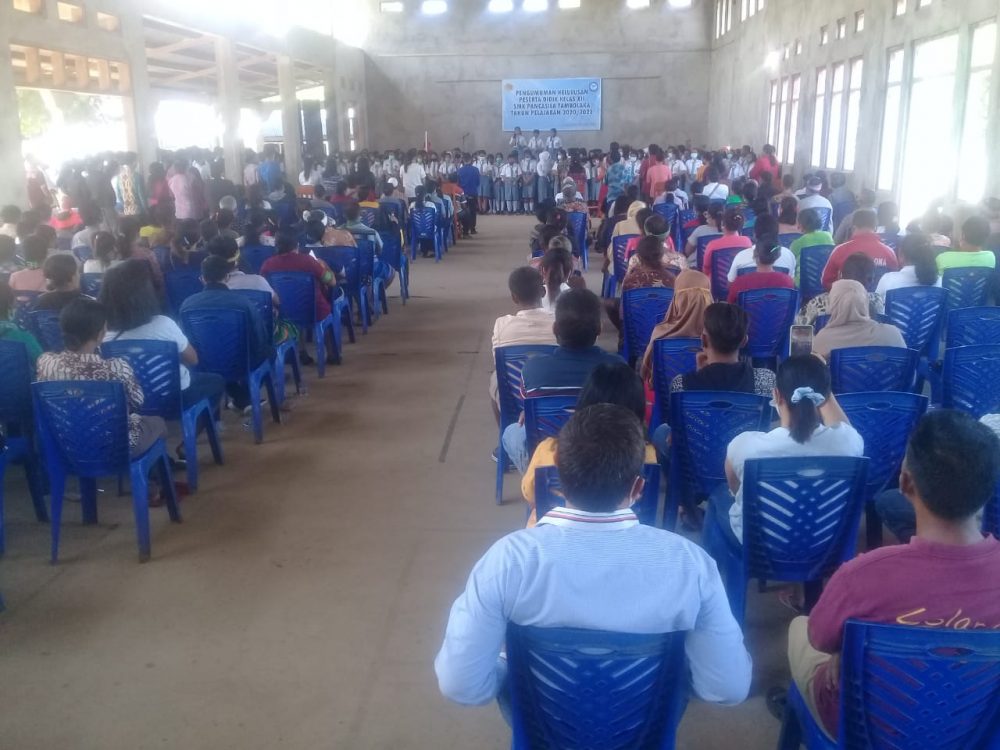 Siswa-siswi Kelas XII SMK Pancasila Tambolaka, Lulus 100%.