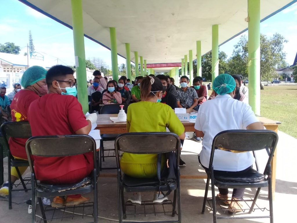 Sebanyak 85 orang ikuti P3K dilopo posko utama SBD.