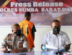 Polres Sumba Barat Daya Gelar Press Release Kasus Pembunuhan