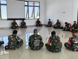 KEGIATAN DOA BERSAMA DALAM RANGKA HARI JUANG KARTIKA TNI-AD KE-76 TA. 2021 DI MAKODIM 1629/SBD.