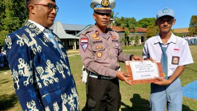 KASATLANTAS POLRES SBD GELAR SOSIALISASI DI SMK PANCASILA