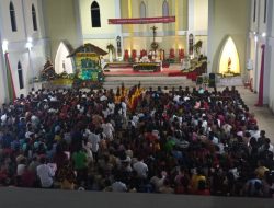 PERAYAAN MALAM NATAL DAN NATAL GEREJA KATOLIK DAN GKS AMAN TERKENDALI 