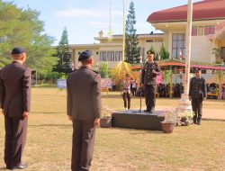 JANGAN SAKITI HATI MASYARAKAT,KAPOLRES SBD MEMBACAKAN SAMBUTAN KAPOLDA NTT DI HUT BHAYANGKARA KE-77