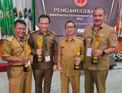 Pj. Gubernur NTT Bersama 3 Bupati dari NTT Raih Penghargaan Innovative Government Award (IGA) 2023