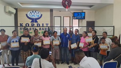 PLT Kopdit Swasti Sari Serahkan Daperma Klaim Kepada 43 Di Ahli Waris