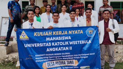 UNIKA Weetebula KKN di Seluruh Sumba, Fransiskus Ghunu Bili: Bagian dari Terobosan!