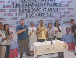 Sekretariat TKD Prabowo-Gibran Di NTT Diberkati Romo Yolla