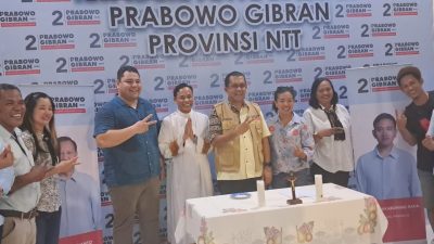 Sekretariat TKD Prabowo-Gibran Di NTT Diberkati Romo Yolla