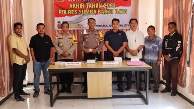 Polres SBD Giat Konferensi Pers Akhir Tahun 2023, Jumlah Kasusnya Bikin Merinding