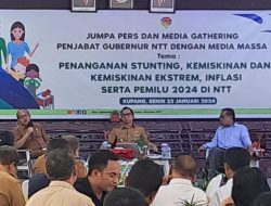 Pj. Gubernur NTT, Sebut Penanganan Kemiskinan Ekstrem dan Stunting di NTT Minta Kerja Sama Sektor Daerah