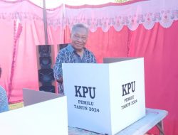 Tokoh Agama Bapak Uskup dan Masyarakat Umum Antusias Ikut Pencoblosan,TPS 1 Khusus Radamata