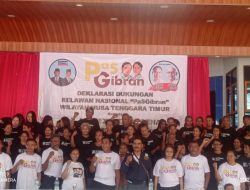 Tim Relawan Pas Gibran NTT Deklarasi Dukungan untuk Alex Funay dan Isyak Nuka