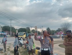 Kasatlantas SBD Tertipkan Arus Lalulintas Area Proyek Ikon Kota Tambolaka
