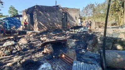 Dinas Sosial Kabupaten SBD Bersedia Membantu Yohanes Lede yang Mengalami Bencana kebakaran Rumah