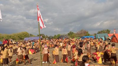 Penutupan Kegiatan Pramuka di Unika Weetebula Berlangsung Meriah, Diikuti Sejumlah Sekolah di SBD