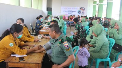 Bakti Kesehatan,Kodim 1629/Sumba Barat Daya Rikes Gratis Jelang HUT TNI