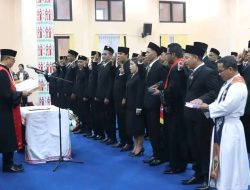 Pengucapan Sumpah/Janji Anggota DPRD Kabupaten Sumba Tengah Periode 2024-2029