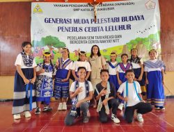 PESERTA DIDIK SMP KATOLIK WAIKABUBAK GENERASI MUDA PELESTARI BUDAYA PENERUS CERITA RAKYAT LELUHUR NTT