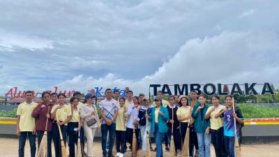 Unmaris Sumba Aksi Nyata untuk Lingkungan: Kolaborasi Bidang Kemahasiswaan dan Civitas Akademika Gelar Baksos di Tambolaka