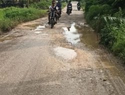 Jalan Rusak di Loura, Kodi Mirip Neraka, Harusnya Beraspal tapi Hanya Agregat di Bantu oleh Bumi Indah.