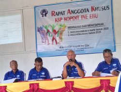 RAPAT ANGGOTA KHUSUS 2025 KOPDIT INE EBU : AKTIF MEMBANGUN EKONOMI MELALUI KOPERASI