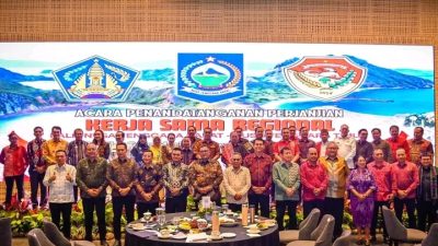Bupati Sumba Barat Daya Hadiri Penandatanganan Kerja Sama Regional Bali–NTB–NTT di Golo Mori
