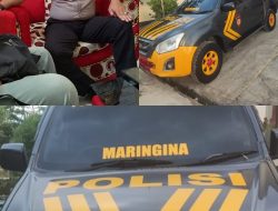“MARINGINA – MARINGINA” TULISAN ARMADA PATROLI KENDARAAN POLRES SBD MERUPAKN IDENTITAS BUDAYA.