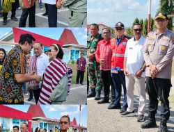BUPATI DAN WAKIL BUPATI SAMBUT ROMBONGAN KETUM KONI PUSAT DAN GUBERNUR NTT DI BANDARA LEDE KALUMBANG.