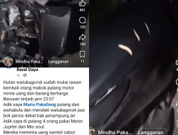 Mario Pakallang Jadi Korban, Aksi Begal Sadis Ingin Rebut Uang dan Palak Korban di Watukagoroka Tengah Malam.