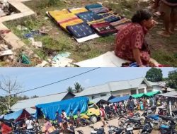 Pasar Rakyat Bondo Kodi di Kecamatan Kodi Semrawut, Warga Mengeluh Agar Pemerintah Desa dan Kecamatan Hingga aparat kepolisian Polsek Kodi segera Menata Pasar.