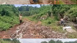 Kepala Desa Marokota Mendapat sorotan tajam Dari Warga Terkait Tutup Mata kepada Warganya Tentang Infrastruktur Jalan Ke Kampung Weemoro Akhirnya warga Swadaya Perabatan Jalan “
