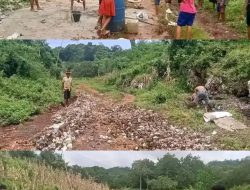Kepala Desa Marokota Mendapat sorotan tajam Dari Warga Terkait Tutup Mata kepada Warganya Tentang Infrastruktur Jalan Ke Kampung Weemoro Akhirnya warga Swadaya Perabatan Jalan “