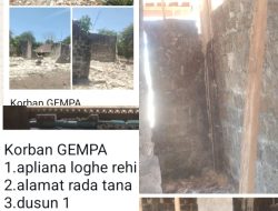 KADES KAHALE MENDATA KERUSAKAN RUMAH WARGA AKIBAT MUSIBAH GEMPA.